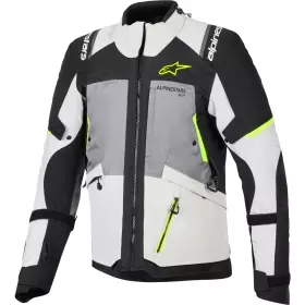 Veste Alpinestars Andes V4 Drystar Gris Foncé Gris Clair Jaune Fluo