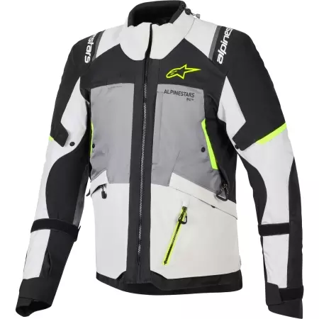 Veste Alpinestars Andes V4 Drystar Gris Foncé Gris Clair Jaune Fluo