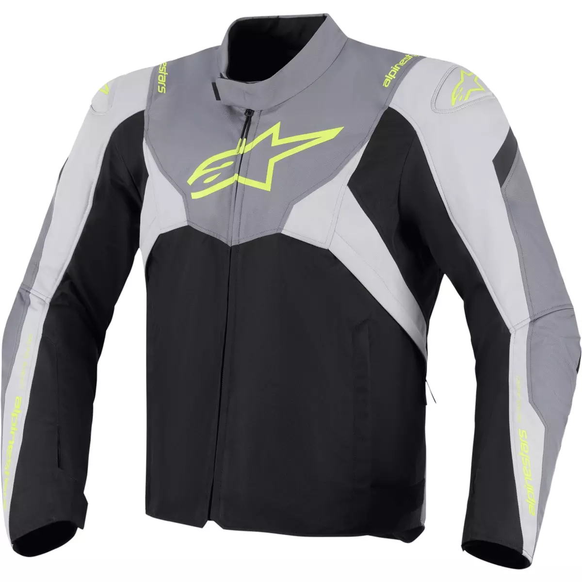 Blouson Alpinestars T-Jaws V4 WP Noir Gris Clair Gris Foncé