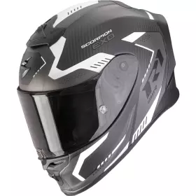 Casque Scorpion Exo-R1 Evo Carbon Air Propel Noir Argent Mat