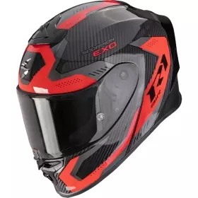 Casque Scorpion Exo-R1 Evo Carbon Air Propel Noir Rouge