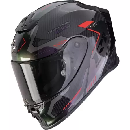 Casque Scorpion Exo-R1 Evo Carbon Air Propel Noir Violet