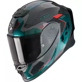 Casque Scorpion Exo-R1 Evo Carbon Air Propel Noir Vert