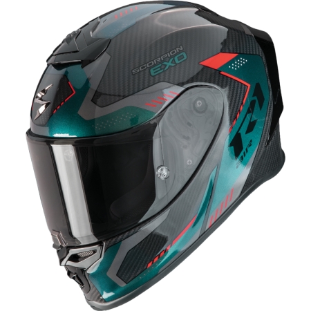 Casque Scorpion Exo-R1 Evo Carbon Air Propel Noir Vert