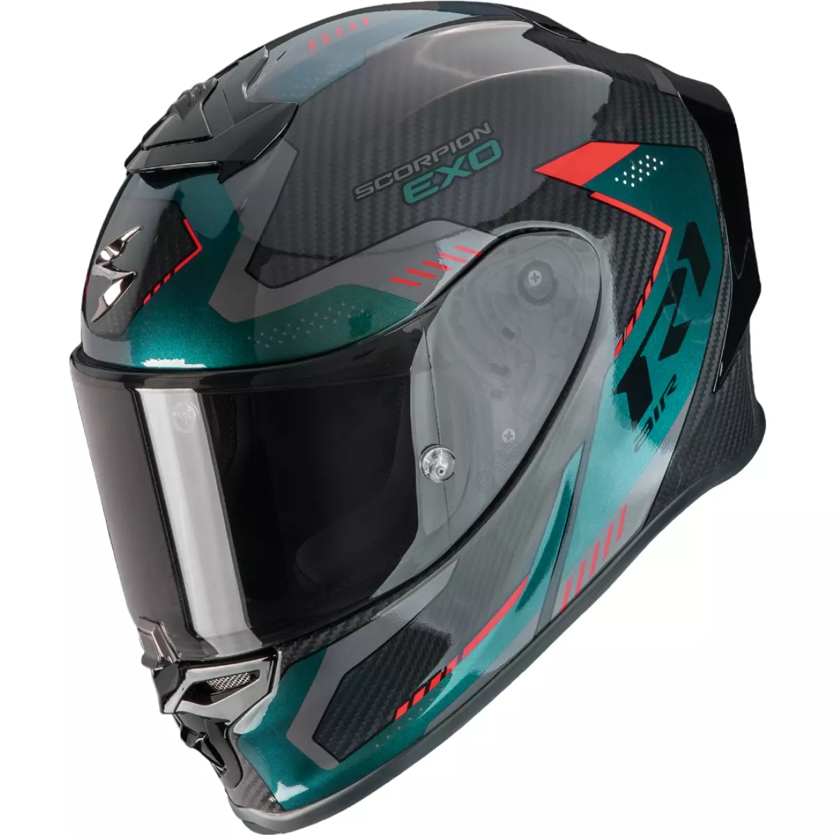 Casque Scorpion Exo-R1 Evo Carbon Air Propel Noir Vert