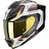Casque Scorpion Exo-1500 Air Sleek Blanc Bleu Jaune