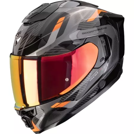 Casque Scorpion Exo-1500 Air Sleek Noir Orange - Casque Intégral SCORPION