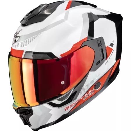 Casque Scorpion Exo-1500 Air Arena Blanc Rouge - Casque Intégral SCORPION
