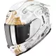 Casque Scorpion Exo-1500 Air Apus Blanc Gris Or