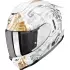 Casque Scorpion Exo-1500 Air Apus Blanc Gris Or