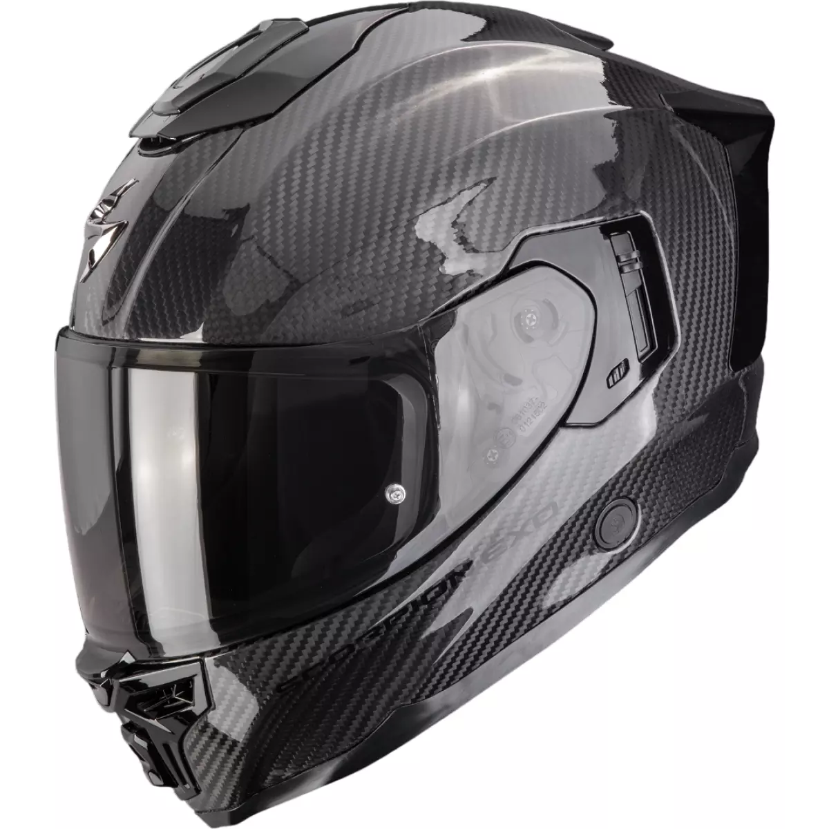 Casque Scorpion Exo-1500 Carbon Air Solid Noir Brillant