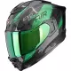 Casque Scorpion Exo-1500 Carbon Air Platted Noir Vert Brillant