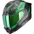 Casque Scorpion Exo-1500 Carbon Air Platted Noir Vert Brillant