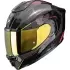 Casque Scorpion Exo-1500 Carbon Air Mundi Noir Rouge Jaune Brillant