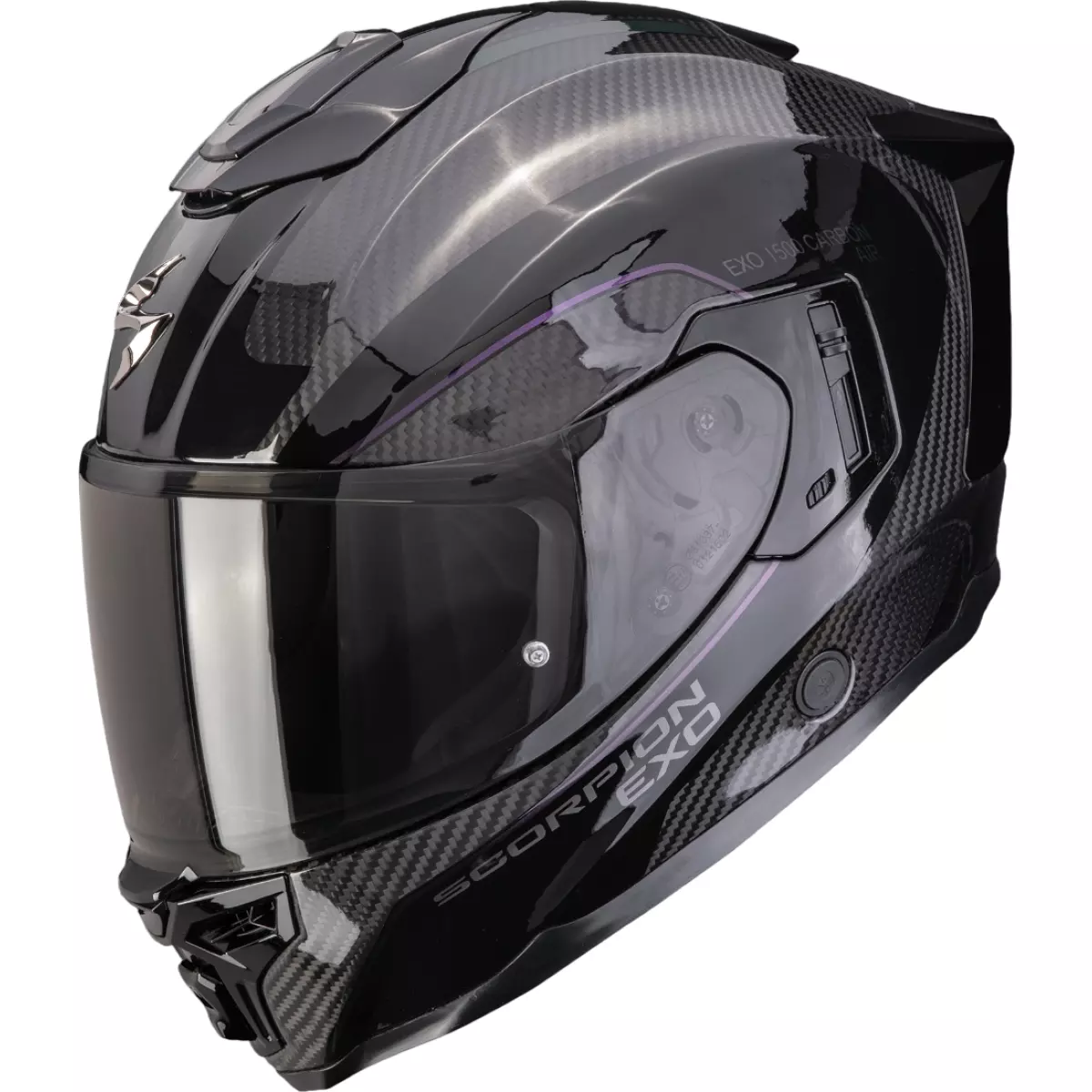 Casque Scorpion Exo-1500 Carbon Air Mundi Noir Violet