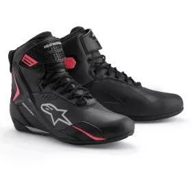 Baskets Femme Alpinestars Stella Faster 4 Drystar Noir Gris Coral Fluo