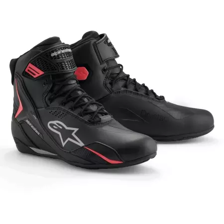 Baskets Femme Alpinestars Stella Faster 4 Drystar Noir Gris Coral Fluo