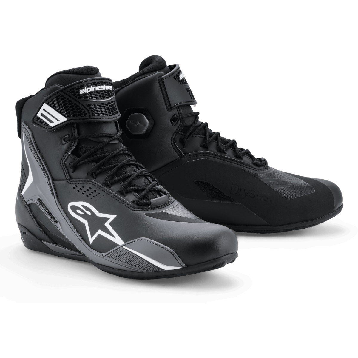 Baskets Alpinestars Faster 4 Drystar Noir Cool Gris Blanc