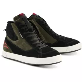 Baskets Alpinestars Stated Waterproof Vert Militaire Noir Blanc