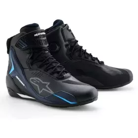 Baskets Alpinestars Faster 4 Drystar Noir Nuit Navy Cyan