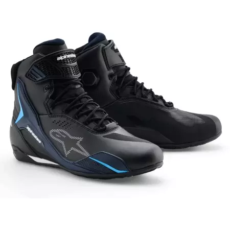 Baskets Alpinestars Faster 4 Drystar Noir Nuit Navy Cyan