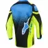 Maillot Cross Enfant Alpinestars Racer Nomur Bleu Foncé Jaune Fluo