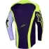 Maillot Cross Alpinestars Racer Portl Violet Jaune Fluo