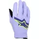 Gants Cross Alpinestars Supertech MX Violet Lavande Jaune Fluo