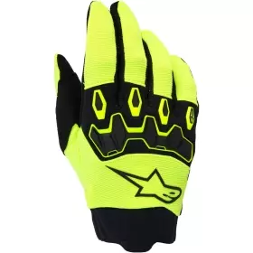 Gants Cross Enfant Alpinestars Full Bore V2 Jaune Fluo Noir
