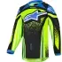 Maillot Cross Enfant Alpinestars Racer Nomur Bleu Foncé Jaune Fluo