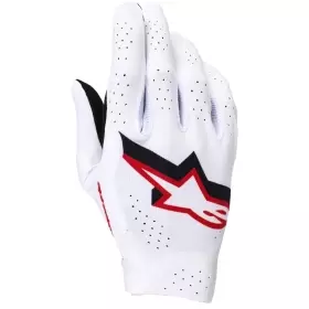 Gants Cross Alpinestars Supertech MX Blanc Noir Rouge