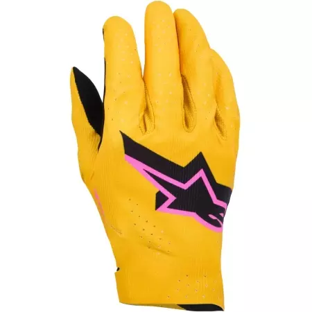 Gants Cross Alpinestars Supertech MX Or Noir Rose Fluo