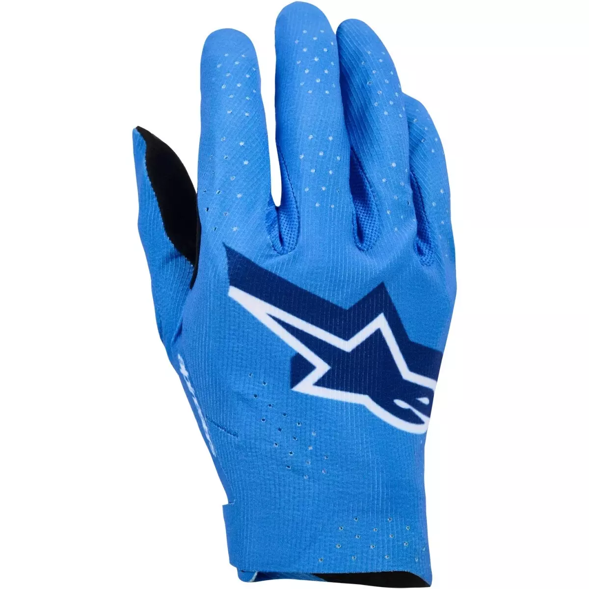 Gants Cross Alpinestars Supertech MX Bleu Foncé Bleu Blanc