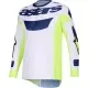 Maillot Cross Alpinestars Racer Air Riway Gris Clair Jaune Fluo Bleu