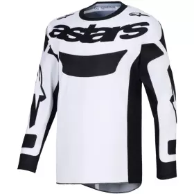 Maillot Cross Alpinestars Racer Riway Blanc Noir