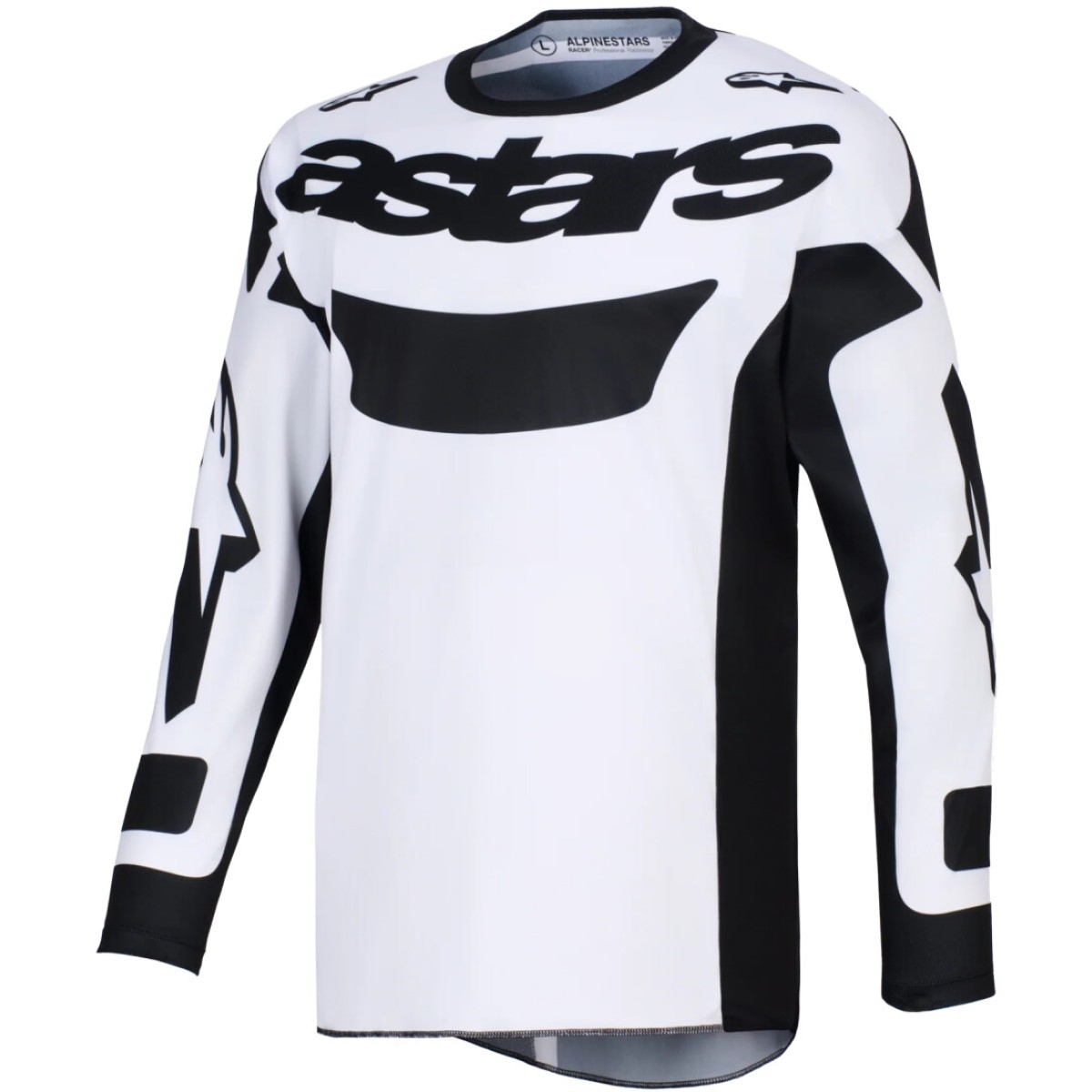 Maillot Cross Alpinestars Racer Riway Blanc Noir