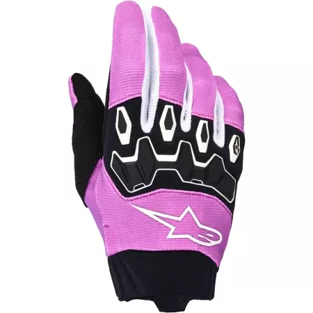 Gants Cross Femme Alpinestars Stella Full Bore V2 Blanc Rose Fluo Noir