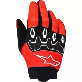 Gants Cross Enfant Alpinestars Full Bore V2 Bright Rouge Noir