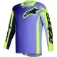 Maillot Cross Alpinestars Racer Portl Violet Jaune Fluo
