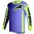 Maillot Cross Alpinestars Racer Portl Violet Jaune Fluo