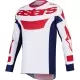 Maillot Cross Alpinestars Racer Riway Blanc Bleu Rouge