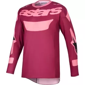 Maillot Cross Alpinestars Racer Riway Rouge Foncé Corail