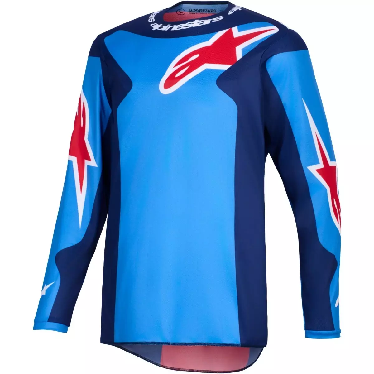 Maillot Cross Alpinestars Fluid Grid Bleu Rouge