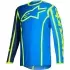 Maillot Cross Alpinestars Fluid Apex Bleu Jaune Fluo