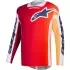 Maillot Cross Alpinestars Racer Portl Rouge Clair Gris Foncé Gris