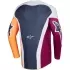 Maillot Cross Alpinestars Racer Portl Rouge Clair Gris Foncé Gris