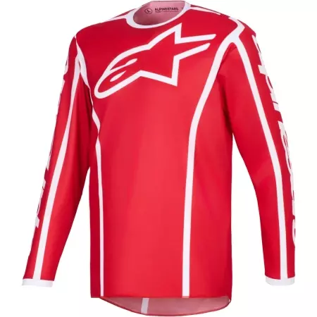 Maillot Cross Alpinestars Fluid Apex Rouge Blanc