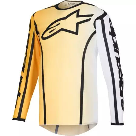 Maillot Cross Alpinestars Fluid Apex Jaune Noir