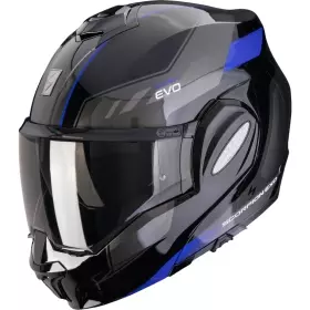 Casque Scorpion Exo-Tech Evo Socius Noir Bleu