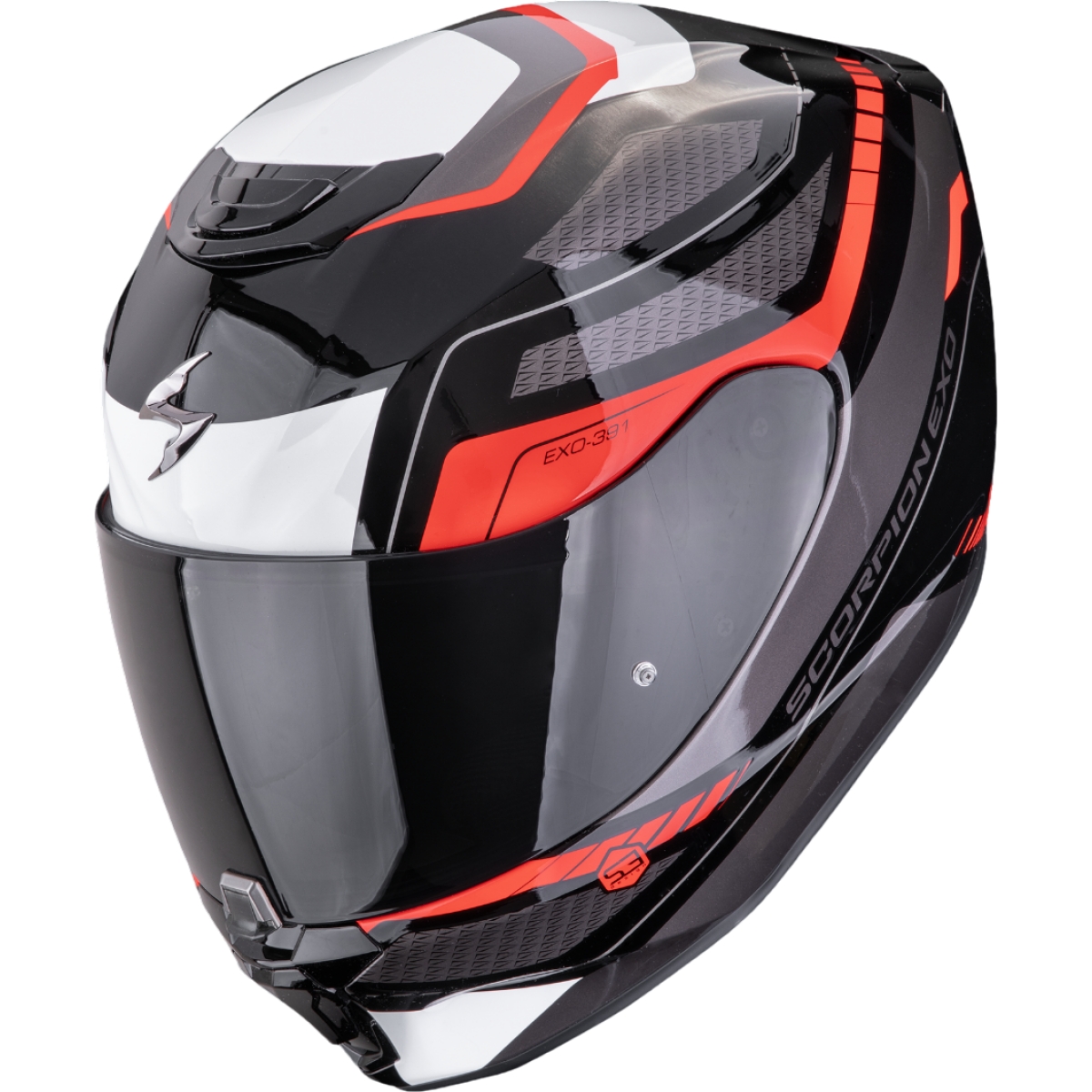 Casque Scorpion Exo-391 Leo Noir Rouge